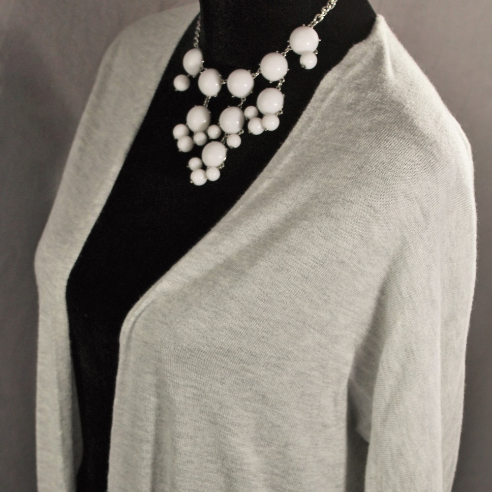 Lucky Brand Medium Pocket Sweater Med M Grey Gray